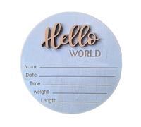 Wooden Baby Name Sign Unisex Birth Card Studio Props for Newborns Photoshoots and Nursery Display Board Wooden Baby Name Sign