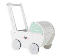 Wooden Baby Push Walker for 1 Year Old and up, Toddler Shopping Cart Push Toys for Boys Girls
