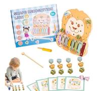 Wooden Baby Toys, Musical Xylophone Wooden Educational Toy, Learning Sensory Development Game for Baby Kids Boys Children Preschool Travel Play