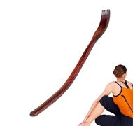 Wooden Back Scratcher Extended Handle 45cm Anterior Itchy Tool Ergonomic Portable Back Massager Beech Skin-Friendly No Scratching Natural Finish for Men