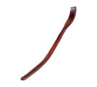 Wooden Back Scratching Tool - 17.72 x 1.18 Inch Extended Reach Massager, Comfort Aid with Polished Curved Handle, Ergonomic Body Pacifier, Sturdy Wood