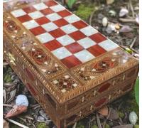 Wooden Backgammon Set - Handmade Solid Inlaid Game Board 13.8" | Custom Gift for Dad or Husband | Elegant Game Night Decor | Birthday, Father’s Day, or Holiday