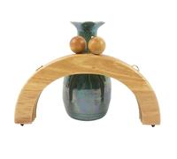 Wooden Bag Handle 14/20cm Purse Frames Kiss Clasp for Handbags Wallet DIY Handmade Sewing Brackets Bags Accessories(Color1-20cm)