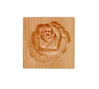 Wooden Baking Mould 6 Types Cookie Mold, Flower Pine Cone Shape Carved Handmade Press Stamps Molds for DIY Cake Decoration Tool 3D Press Cake Embossing Moulds