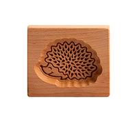 Wooden Baking Mould 6 Types Cookie Mold, Flower Pine Cone Shape Carved Handmade Press Stamps Molds for DIY Cake Decoration Tool 3D Press Cake Embossing Moulds