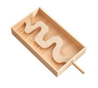 Wooden Balance Ball Set, Snake Board Toys, Family Coordination Challenge, Skill Training, for Improving Concentration, Exercising Balance, Enhancing Self-confidence