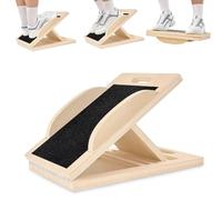 Wooden Balance Board, Adjustable & Non-Slip Slanted Board, Balance Board for Adults, Calf Trainer, Calf Stretcher, for Squats, Muscle Stretching, for Home Training & Sports Exercises