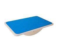 Wooden Balance Board Curvy Equipment Interactive Rocker Board Standing Blue