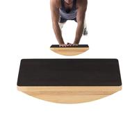 Wooden Balance Board - Timber Apparatus, Solid Wood Deck for Fitness Training, Wobble Disk with Anti-Slip, Gym Equipment, Exercise Tool for Pilates Practice Rehabilitation Support