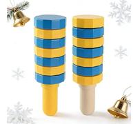 Wooden Balance Challenge Set - Focus & Fine Motor Skills Toy, Hand Eye Coordination Balance Game for Learning, Therapy & Desk Fidgeting (2pcs,Mix)