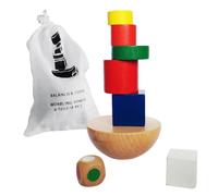 Wooden Balance Game - Montesori Stacking Set, Dice Guided Challenge, Early Learning Toy | Preschool Cognitive Development Activity Creative Educational Gift for Kids