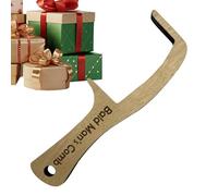 Wooden Bald Man Grooming Set, Hairless Combing Brush, Joke Funny Bald Man Wooden Grooming Tool, Adults With A Sense Of Humor, Gag Present For Father Dad