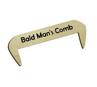 Wooden Bald Man's Comb Funny Toothless Hairless Comb Bald Man Hair Comb Novelty Funny Father's Day Festival
