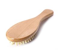 Wooden Bamboo Scalp Comb Portable Hair Vent Brush for Dandruff Exfoliation and Scalp Black Rubber Base for Relaxation and Improved Sleep Quality (Multi 22.00X6.