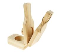 Wooden Banana Crusher - 2-in-1 Plantain Press and Foldable Potato Mill | Portable Banana Shredder | For Cooking in the Kitchen, Home, Camping and Party Buffets