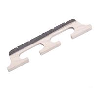 Wooden Banjo Saddle, Maple Wood Ebony Standard Banjo Bridge Size, Clear Tone Transmission (5 String)