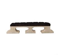 Wooden Banjo Saddle, Maple Wood Ebony Standard Banjo Bridge Size, Clear Tone Transmission (6 String)