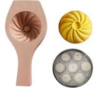 Wooden Bao Bun Maker,Baozi Maker Machine,Wooden Steam Bun Mold,This Kitchen Appliances and Gadgets is The Best Gift for Asian Food Enthusiasts and Dumpling Maker (Ordinary Steamed Buns)
