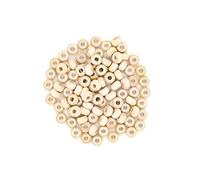 Wooden Barrel Beads - 10x 6mm - Qty 100
