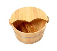 Wooden Barrel Foot Spa - Pedicure Tub for Soaking Feet Relaxing Foot Bath Basin Spa Bucket for Adults Perfect for Home Wellness & Relaxation - Lofty Ambition Lucky Star