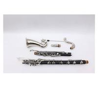 Wooden Bass Clarinet Low C Clarinet Professional Grade Easy Blowing Nickel Plated Keys