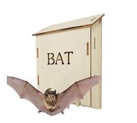 Wooden Bat House - Wooden Animal Shelter | Bat Rest Cave - for Gardeners, Owners, Nature Lovers, Backyard, Farm, Park,