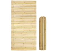 Wooden Bath Mat 100 x 50 cm, Bounabay Rectangular Bamboo Bath Mat, Multipurpose Bamboo Mat with Anti Slip Bathroom Shower Spa Sauna Mat, Slatted Design