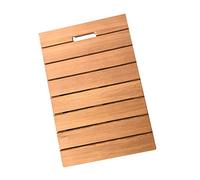 wooden bath mat, Bamboo And Wood Bath Shower Spa Sauna Mat Dark Wood Multiple Sizes(50x50cm/20x20in)