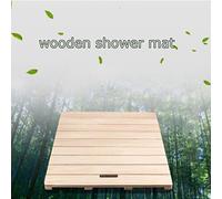 wooden bath mat, Bamboo Bath Mat Non-Slip Wooden Floor Mat Slatted Design for Indoor Outdoor Multiple Sizes(70x100cm/28x39in)