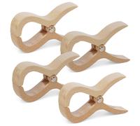 Wooden Beach Clips Large Pegs - Natur Big