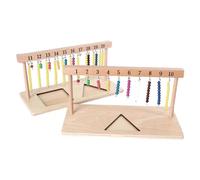 Wooden Bead Frame, Math Toy, 1-20 Counting Learning Rack