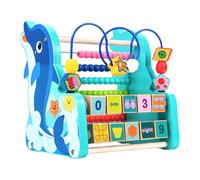 Wooden Bead Maze,Dolphin Design Board Game Activity - Wooden Roller Coaster - for 3 Years Old + Kids Toddler Baby Classroom Travel Preschool Birthday Christmas