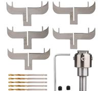 Wooden Beads Buddha Drill Bit,Hardness Woodworking Milling Cutter,Wood Router Bit,Steel Wood Bracelet Ring Bangle Blades Woodworking Tool Kit for CNC Machine Router Bit