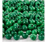 Wooden beads, D: 5 mm, green, 6g, approx. 180 pc