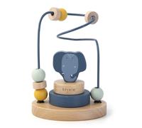 Wooden Beads Maze - Mrs. Elephant - Interactive & Educational Wooden Toy for Babies - FSC-Certified Wood, BPA-Free, Durable Activity Center - 6m+