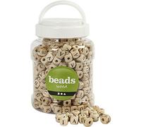 Wooden beads, size 9x9x9 mm, hole size 3 mm, china berry, 185 g, 400ml, approx. 400 pc
