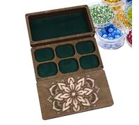 Wooden Beads Tray for Jewelry, Wooden Bead Storage Organizer - Bead Work Holder Container | Cuent Accessories Orator Container Supply