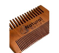 Wooden Beard Comb Anti-Static Natural Wood Eco-Friendly Biodegradable Double-sided Great Stocking Filler/Secret Santa Gift