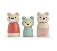 Wooden Bears 3Pcs Figurine
