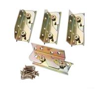 Wooden Bed Frame Fittings 4pcs Non-Mortise Design(3058 (1 set of 4))