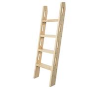 Wooden Bed Ladder, 2 Step Space-Saving Bunk Bed Ladder, 220lbs Capacity, Durable 0.8'' Thick Design for Dorms and Hotels