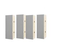 Wooden Bed Risers & Sofa Feet Set of 4 L Shaped Couch Leg Replacement Wood Furniture Legs for Dressers & Tables (D in a Line 5CM)