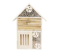Wooden Bee House, Bee Houses for the Garden | Natural Butterfly and Bee Box | Garden Decoration and Bee Hive for Shellfish, Crustaceans,
