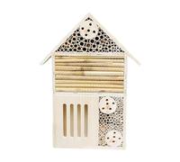 Wooden Bee House Natural Wood Room Hotel Shelter Outdoor Garden Decoration Nests Box Insect Bee Hive House(Type c)