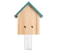 Wooden Bee Trap for Outdoor - Safe Wooden Trap in House Shape, Natural Trap, Garden Decoration, Weatherproof Bee Catcher Box with Entrance Hole, Environmentally Friendly Hornet Catcher for