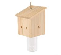 Wooden Bee Trap For Outdoor Use Targeting Carpenter Bees And Wasps To Help Prevent Repeated Nesting In Timber Structures(A)