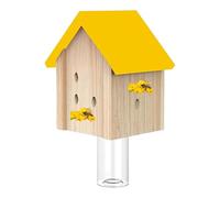 Wooden Bee Trap - Natural Material Bee Eradication Trap, Wooden Box, Safe and Effective Pest Prevention | Hornet Catcher for Garden and Outdoor Use, Bee Trap for Natural