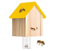 Wooden Bee Trap, Table Bee Traps for the Outside | Safe Nest House Setting by Determining the Bee Trap | Outdoor Catcher Hornet, Garden Decoration for Place it Under the Branches
