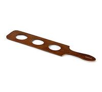Wooden Beer Flight Paddle for 3 Glasses - Wooden Beer Paddle for Serving Drinks