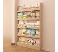 Wooden Behind Door Bookshelf,Behind The Door Open Storage Rack Shelf,Tall Narrow Book Shelf Behind Door,Thin Space Savers Standing Shelf,for Bedroom,Living Room And Nursery